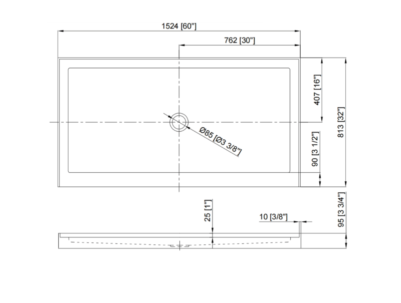 Single Threshold Shower Base - Image 2